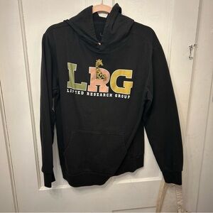 LRG Black Hoodie with Multicolor Logo